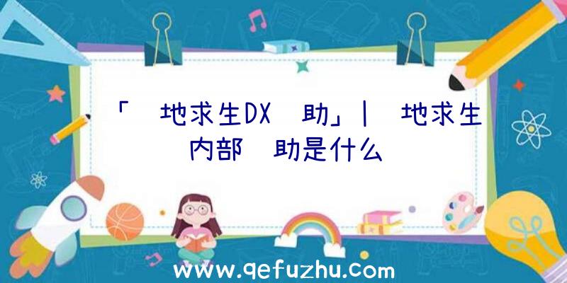 「绝地求生DX辅助」|绝地求生内部辅助是什么